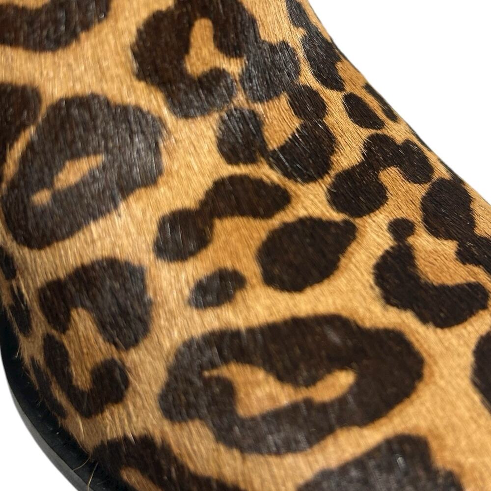 NWOB Steve Madden Sz 8M Jozie Cropped Ankle Boot Leopard Animal Print Bootie Fur - Picture 6 of 9